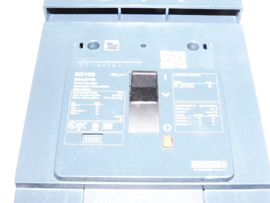 SQUARE D BDA36100 100A 480V (AS PICTURED) NSNP