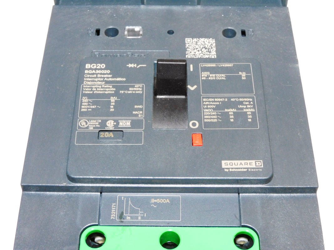 SQUARE D BGA36020 480V 20A NSNP