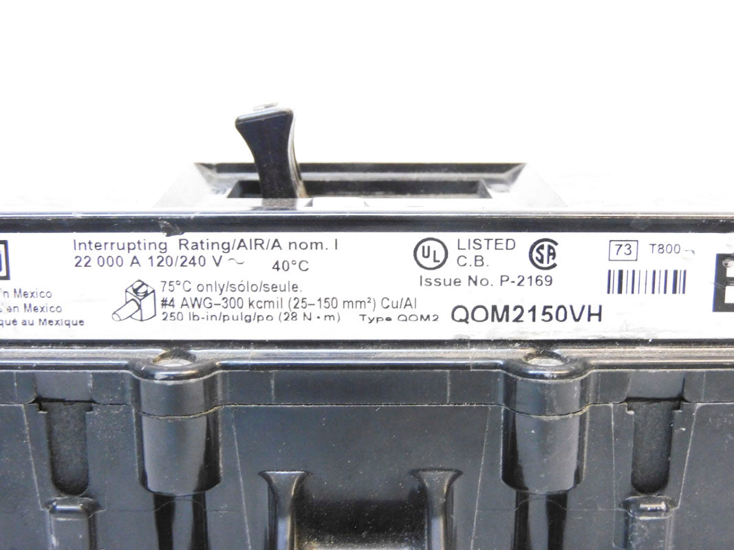 SQUARE D QOM2150VH 240V 150A UNMP