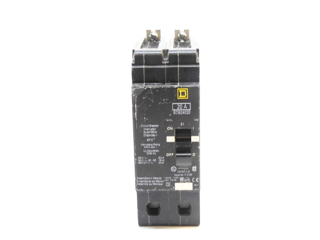 SQUARE D EDB24020 277V 20A UNMP