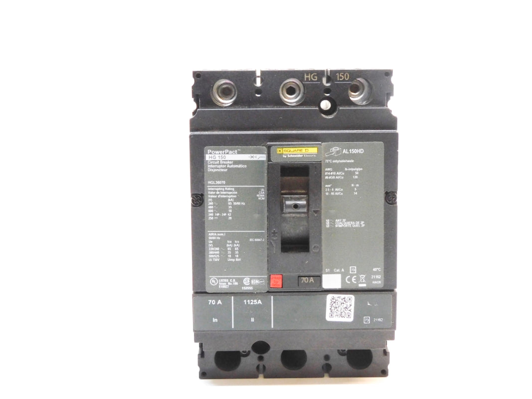 SQUARE D HGL36070 70A 600V (AS PICTURED) NSNP