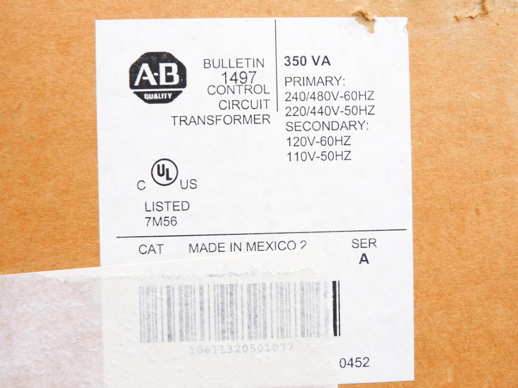 ALLEN BRADLEY 1497-F-BASX-3-N SER. A 350VA (BR/WH) NSMP