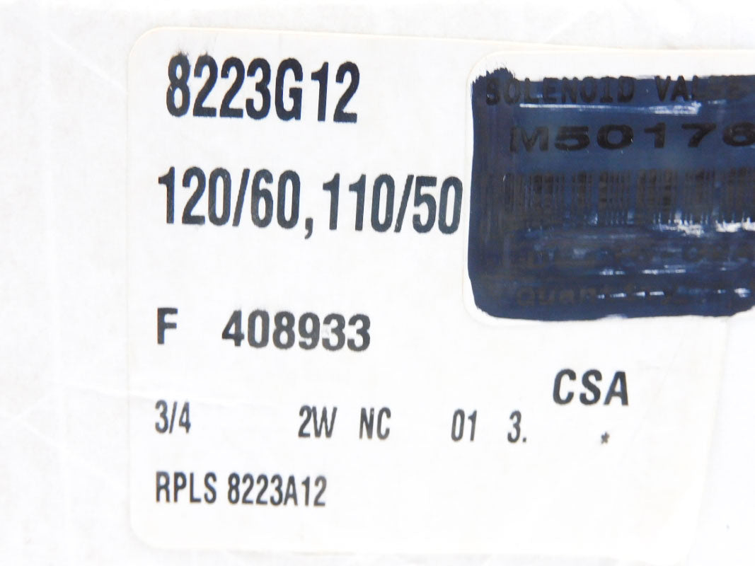 ASCO 8223G12 110/120V 3/4" NSFS
