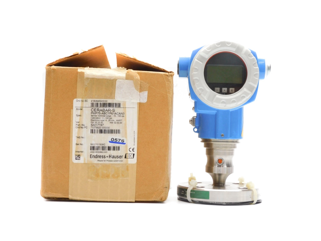 ENDRESS+HAUSER PMP75-ABC1P61ACAN3 0-150PSI NSMP
