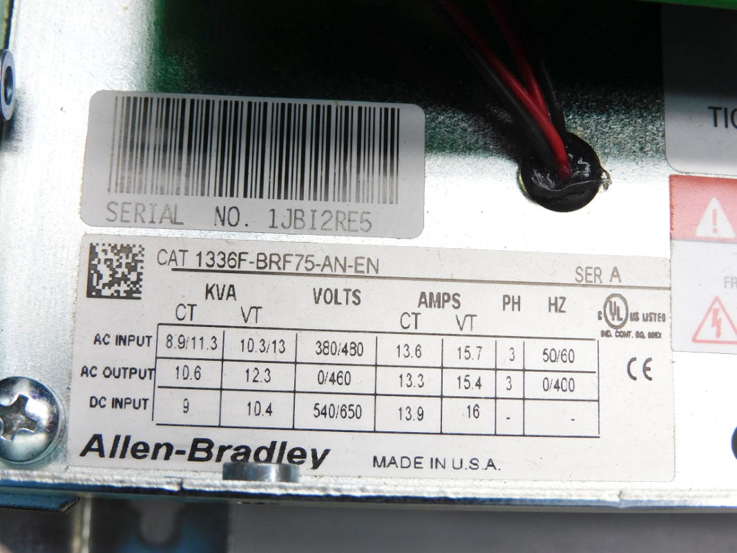 ALLEN BRADLEY 1336F-BRF75-AN-EN SER. A NSNP
