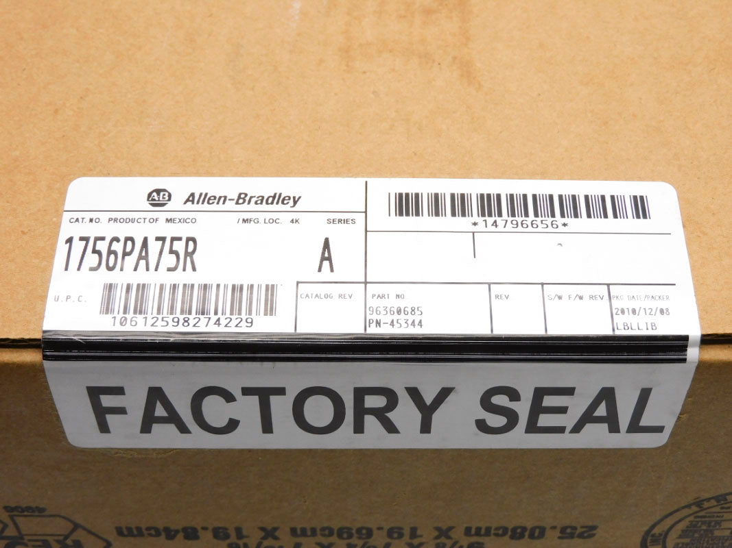 ALLEN BRADLEY 1756-PA75R SER. A DATE: 2010 NSFS