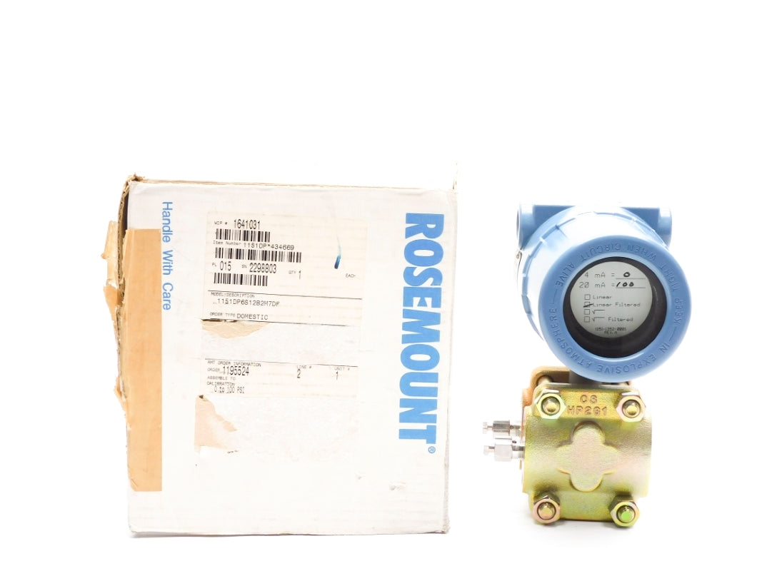 ROSEMOUNT 1151DP6S12B2M7DF 0-100PSI NSMP