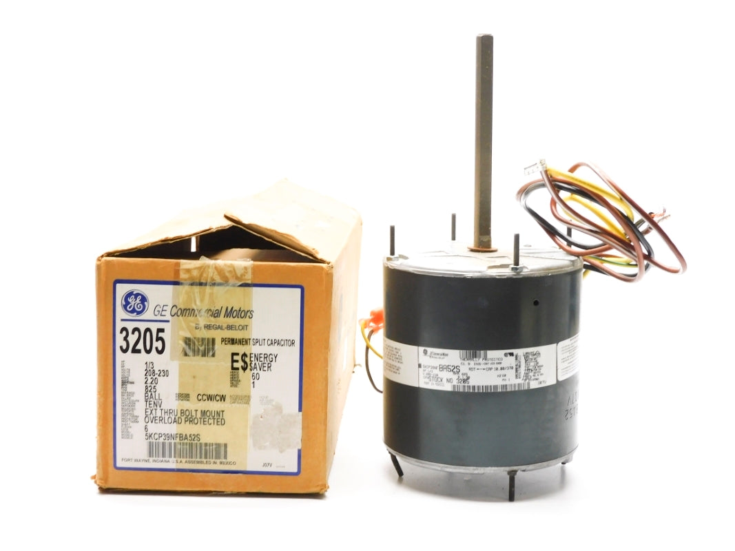 GENERAL ELECTRIC 5KCP39NFBA52S 1/3HP 825RPM NSMP