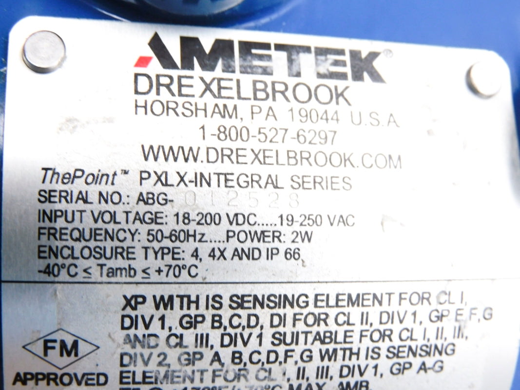 AMETEK 700-1202-021 200PSI NSNP