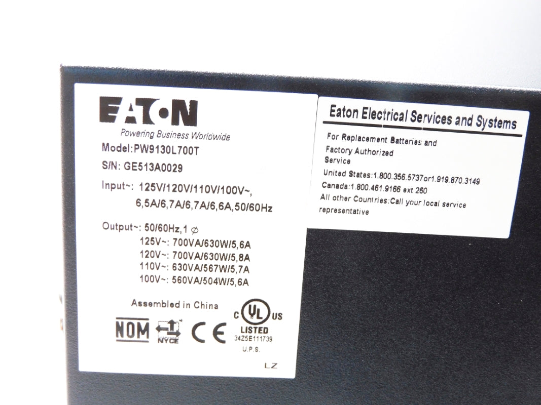 EATON PW9130L700T NSMP