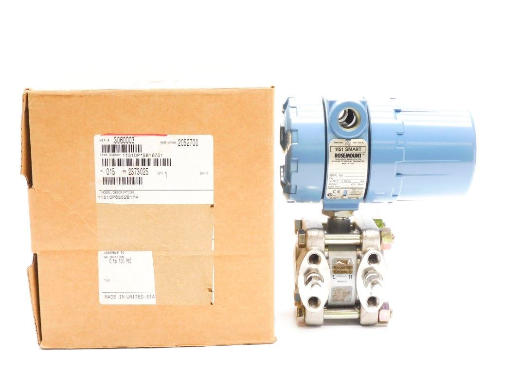 ROSEMOUNT 1151DP6S52B1M4 0-100PSI NSMP