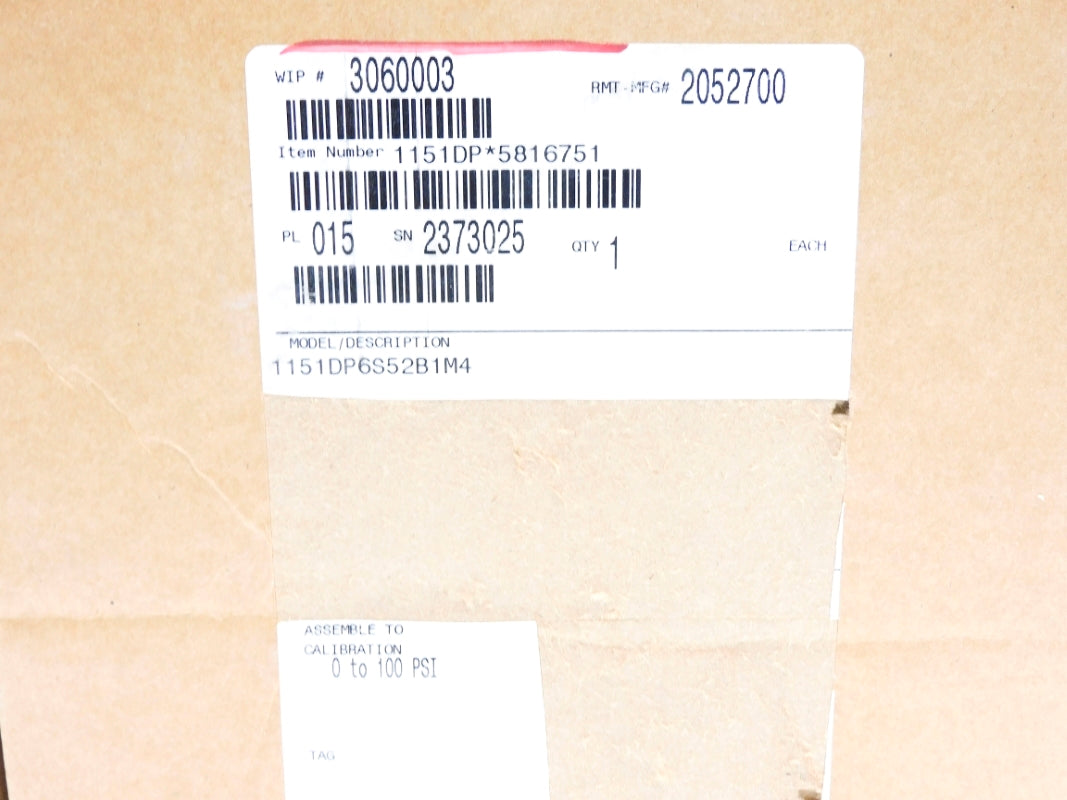 ROSEMOUNT 1151DP6S52B1M4 0-100PSI NSMP