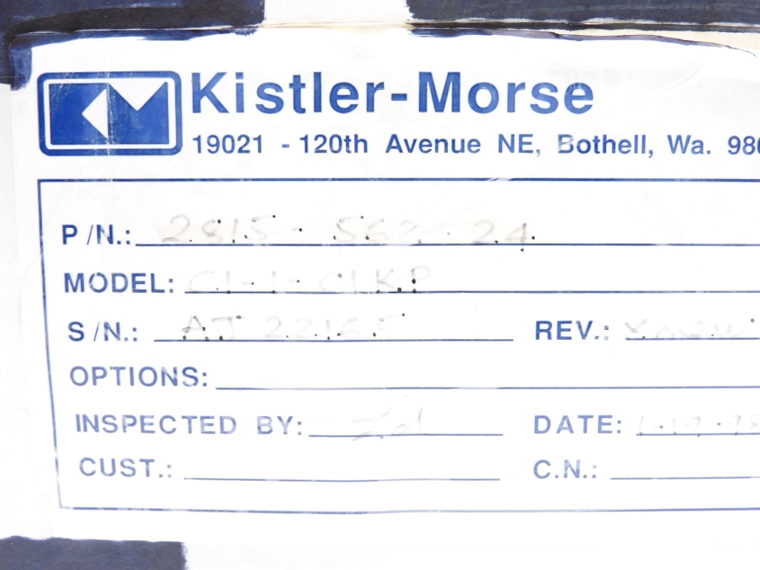 KISTLER-MORSE C1-1-01KP 1000# NSMP
