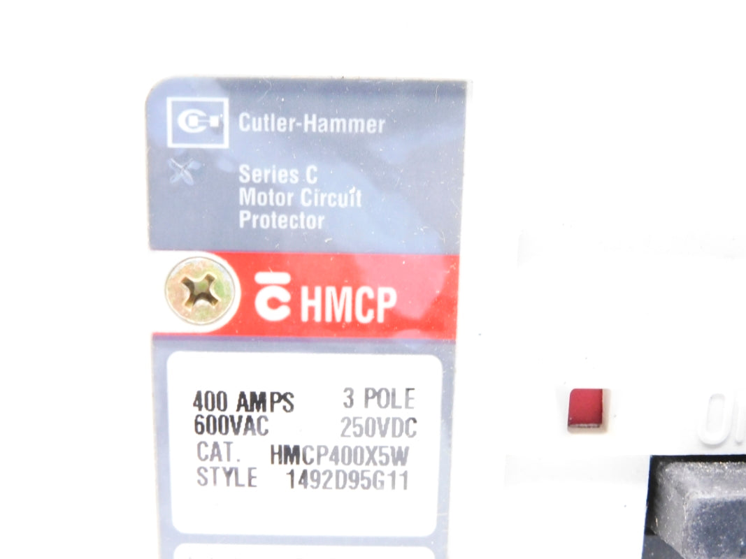 CUTLER HAMMER HMCP400X5W SER. C 400A 600VAC NSMP