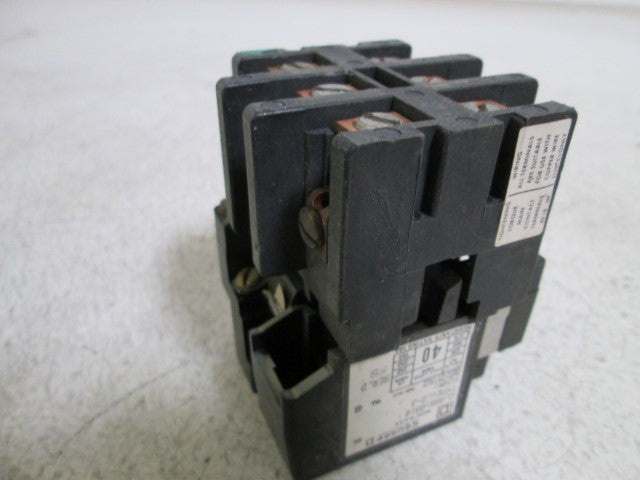 SQUARE D CONTACTOR 8910-LO-3 *USED*