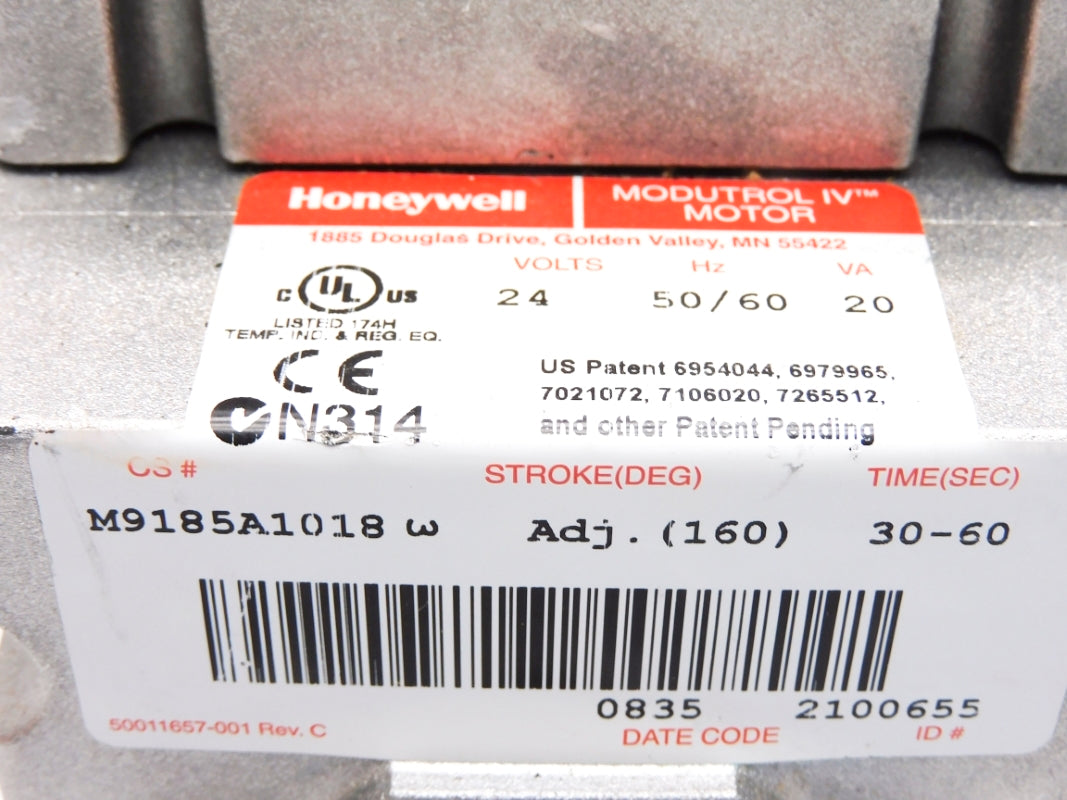 HONEYWELL M9185A1018 24V NSMP