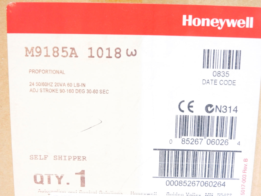 HONEYWELL M9185A1018 24V NSMP