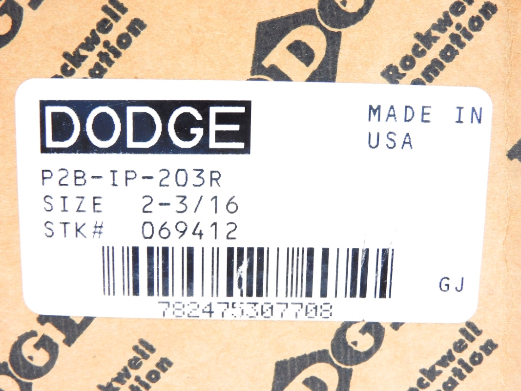 DODGE P2B-IP-203R 069412 2-3/16" NSMP