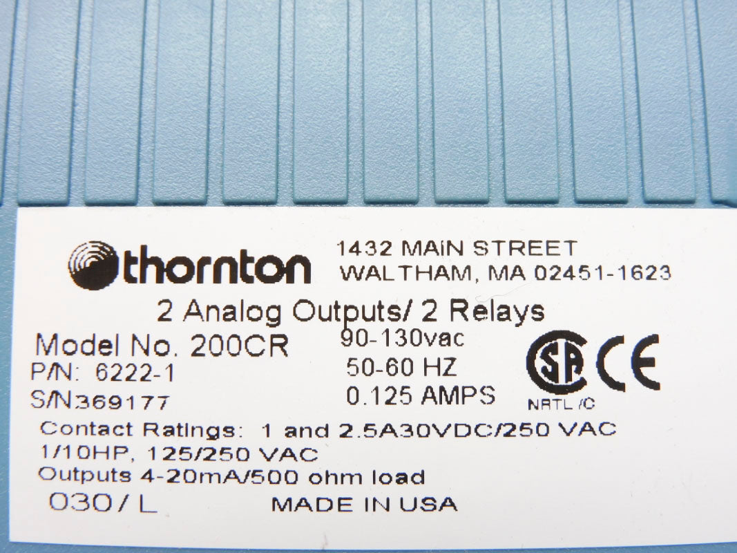 THORNTON 200CR 6222-1 (AS PICTURED) NSNP