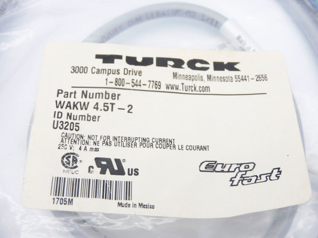 TURCK WAKW4.5T-2 U3205 NSMP