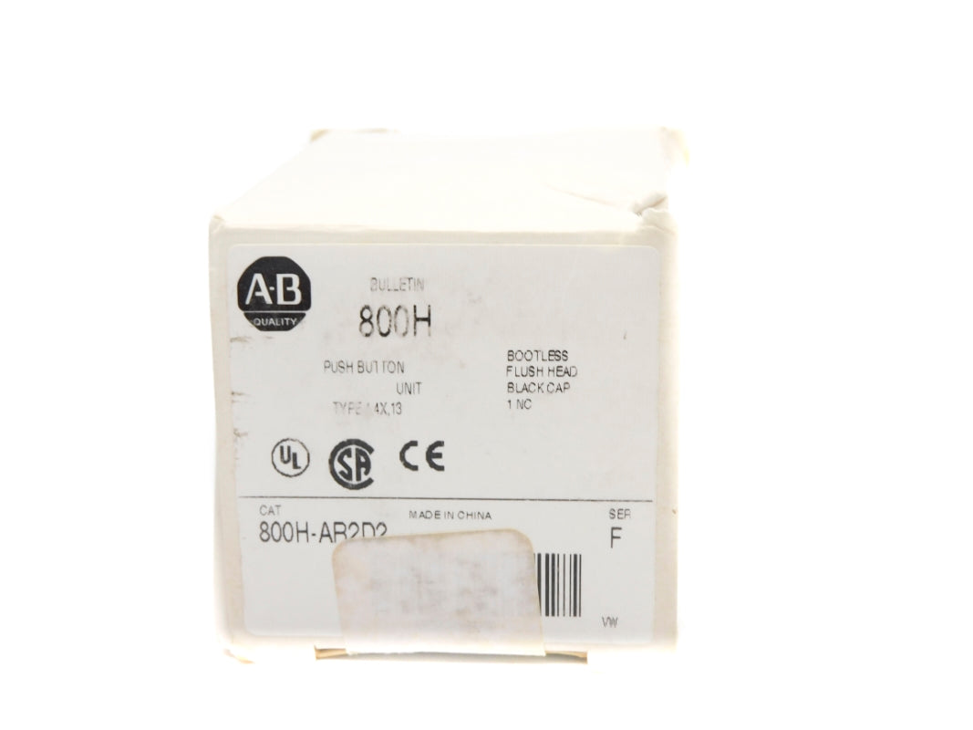 ALLEN BRADLEY 800H-AR2D2 SER. F (WH) NSMP