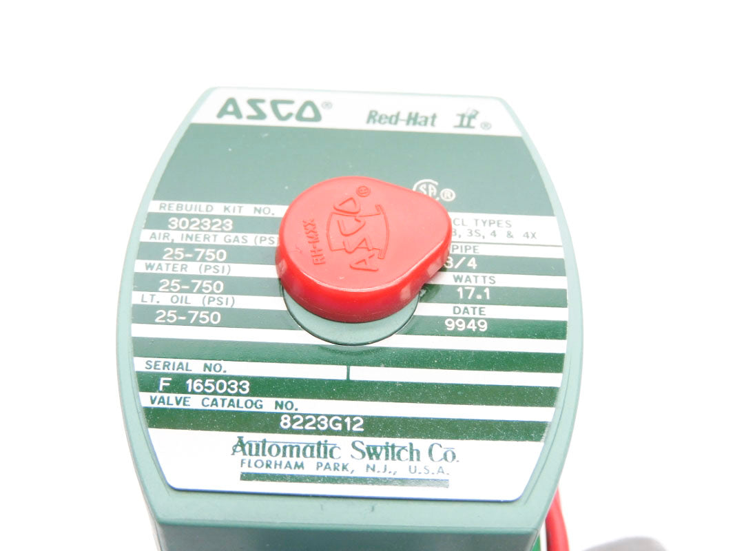 ASCO 8223G12 110/120V 25-750PSI 3/4" NSNP