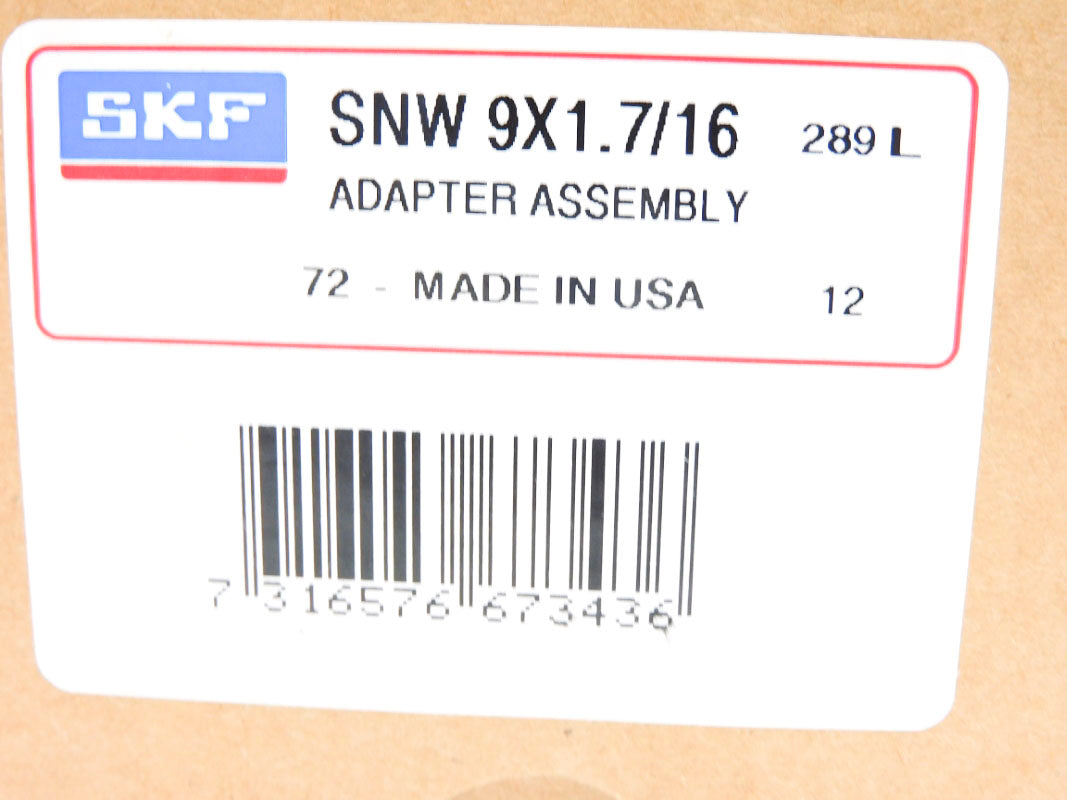 SKF SNW9X1.7/16 NSMP