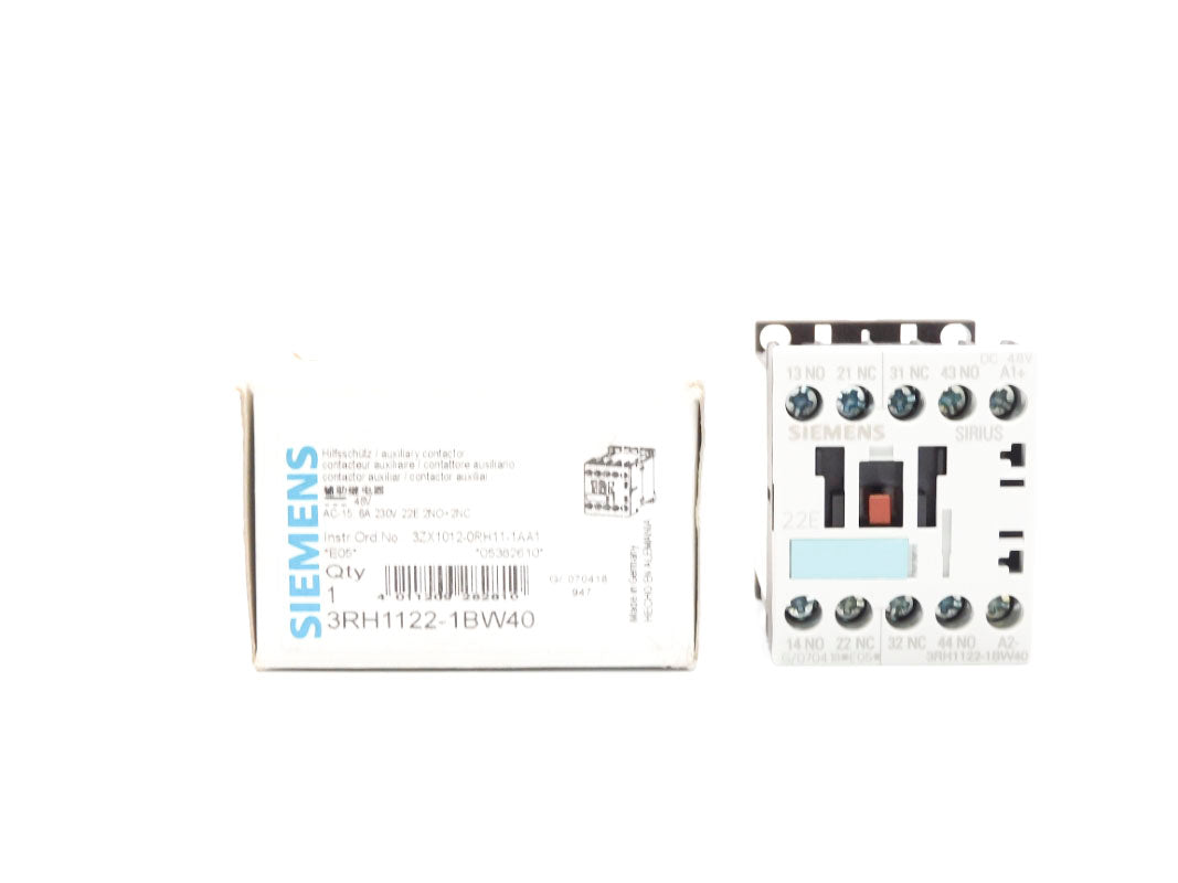 SIEMENS 3RH1122-1BW40 48V NSMP