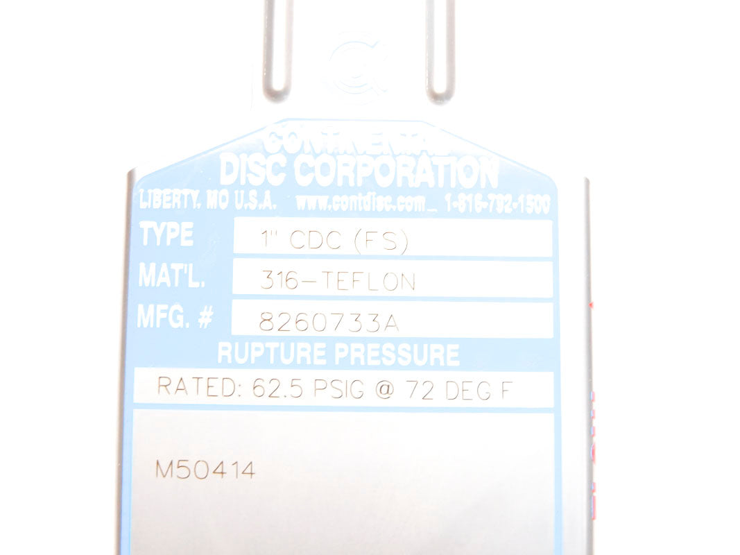 CONTINENTAL CORP. 8260733A 62.5PSIG NSMP