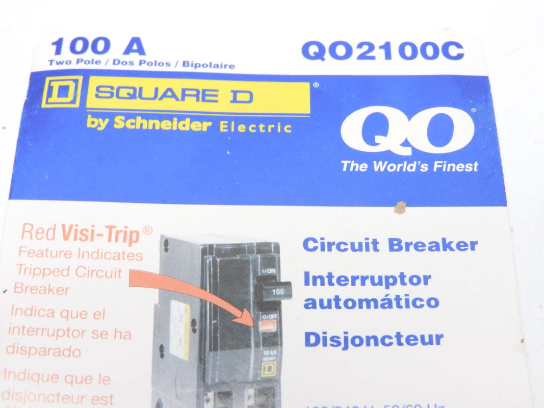 SQUARE D QO2100C 120/240V 100A UNMP