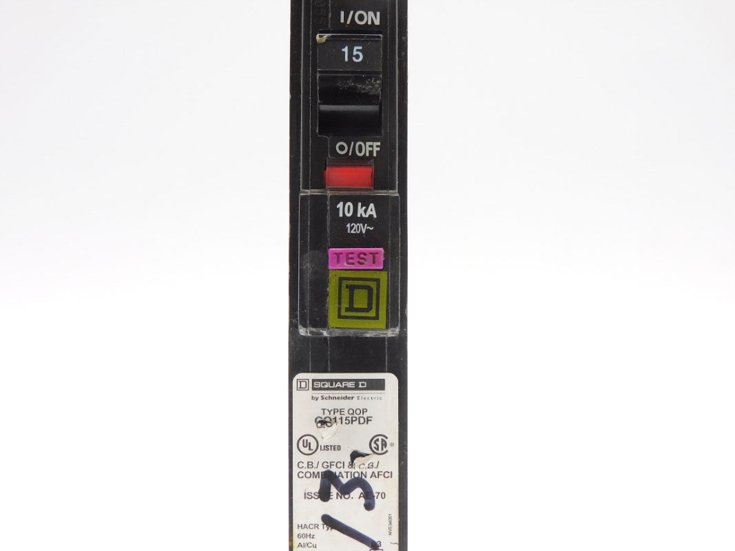 SQUARE D QO115PDF 15A 120V UNMP