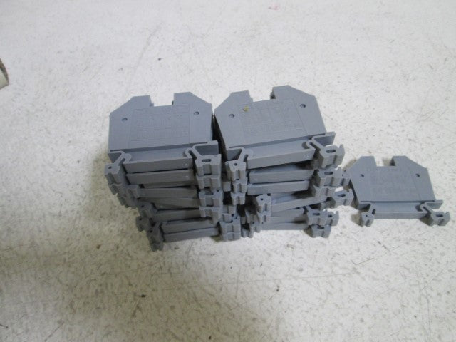 LOT OF 21 DINNECTORS TERMINAL BLOCK GRAY DN-T8 *NEW IN BOX*