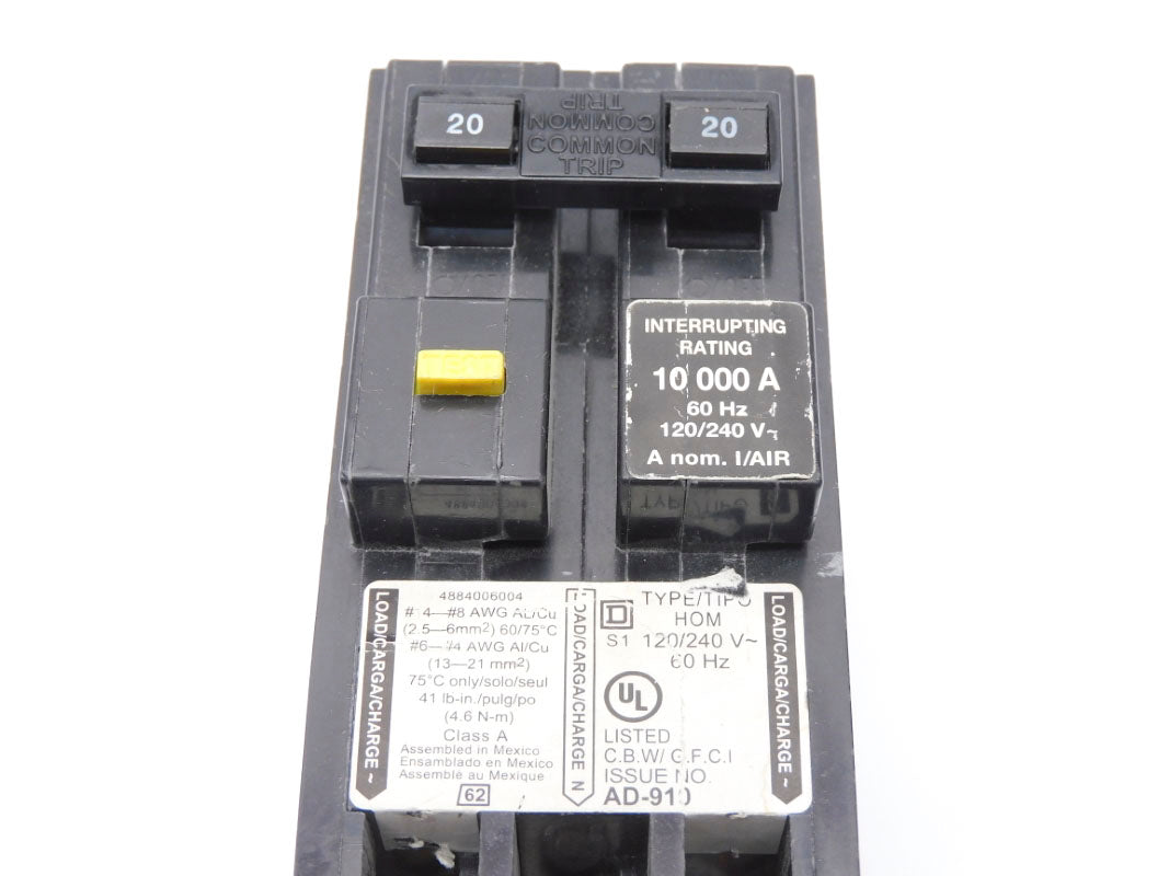 SQUARE D HOM220GFIC 120/240V 20A UNMP