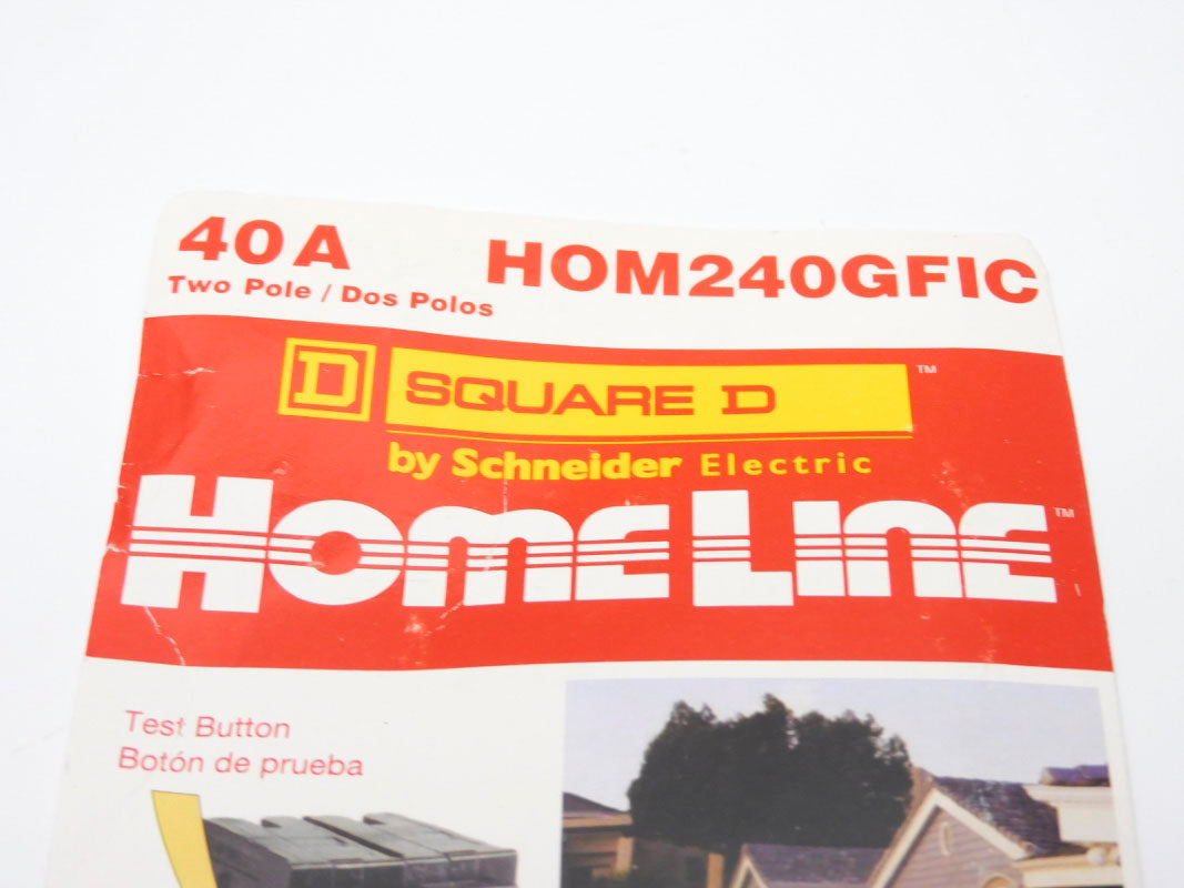 SQUARE D HOM240GFIC 120/240V 40A UNMP