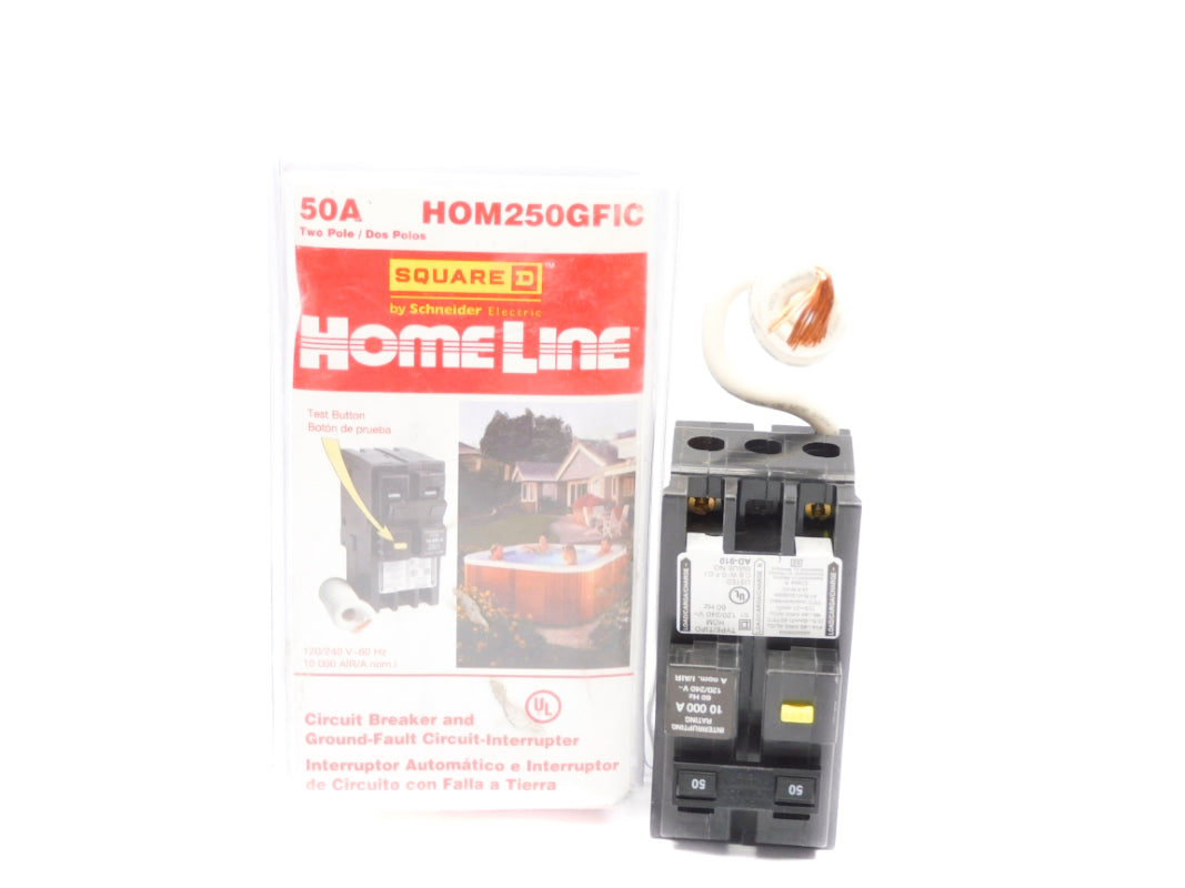 SQUARE D HOM250GFIC 120/240V 50A NSMP