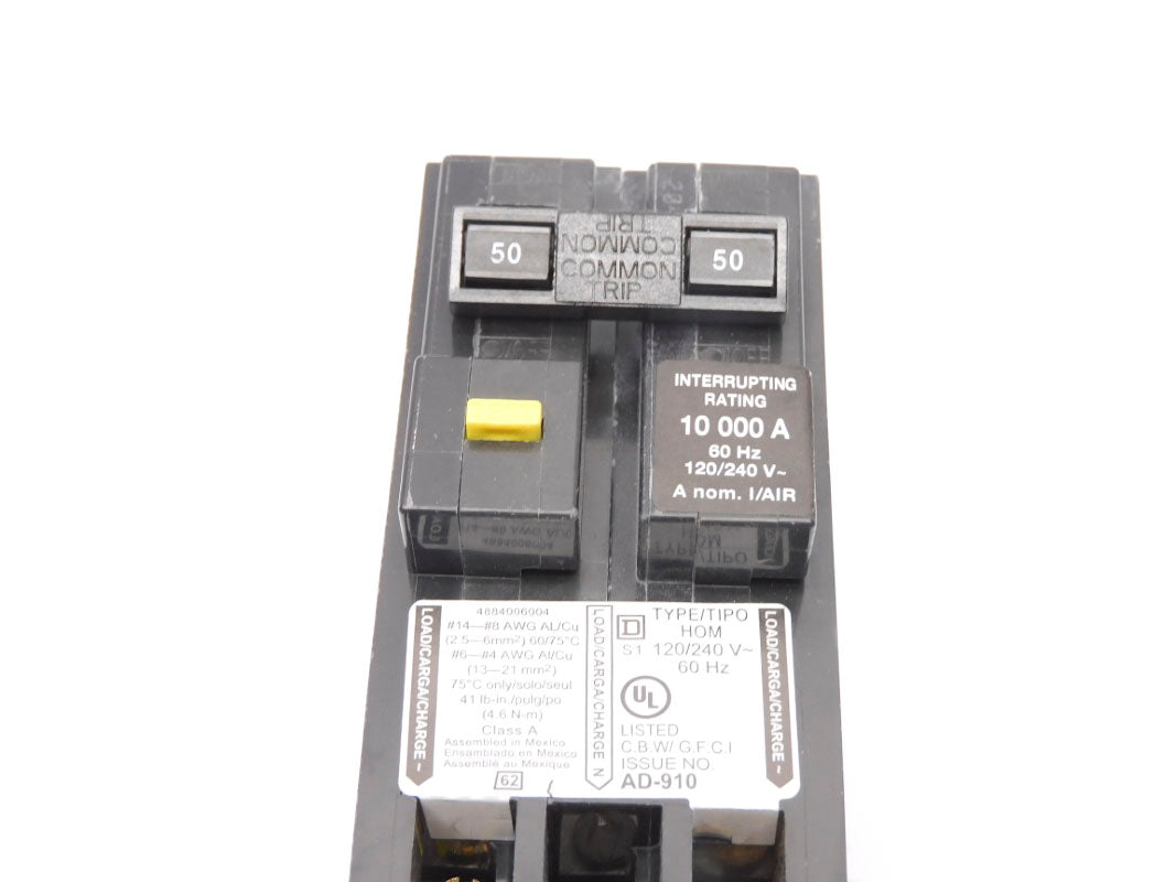 SQUARE D HOM250GFIC 120/240V 50A NSMP