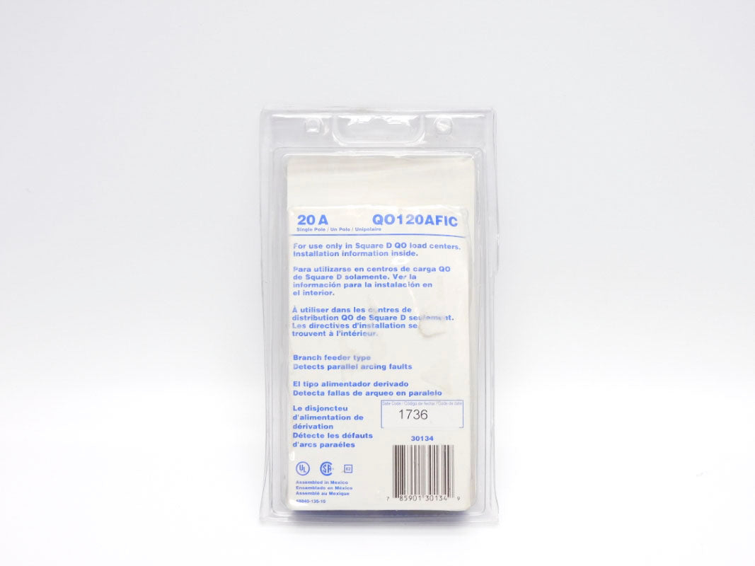 SQUARE D QO120AFIC 120V 20A NSMP