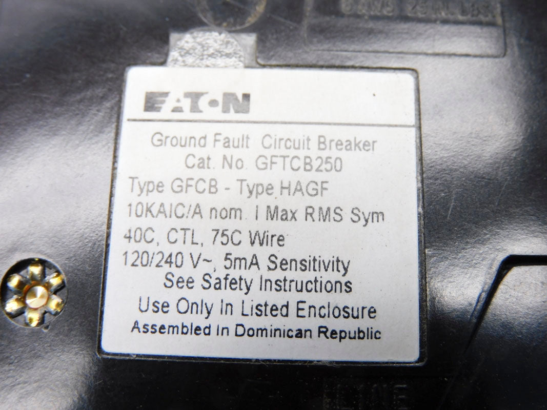 EATON GFTCB250 50A 120/240V UNMP