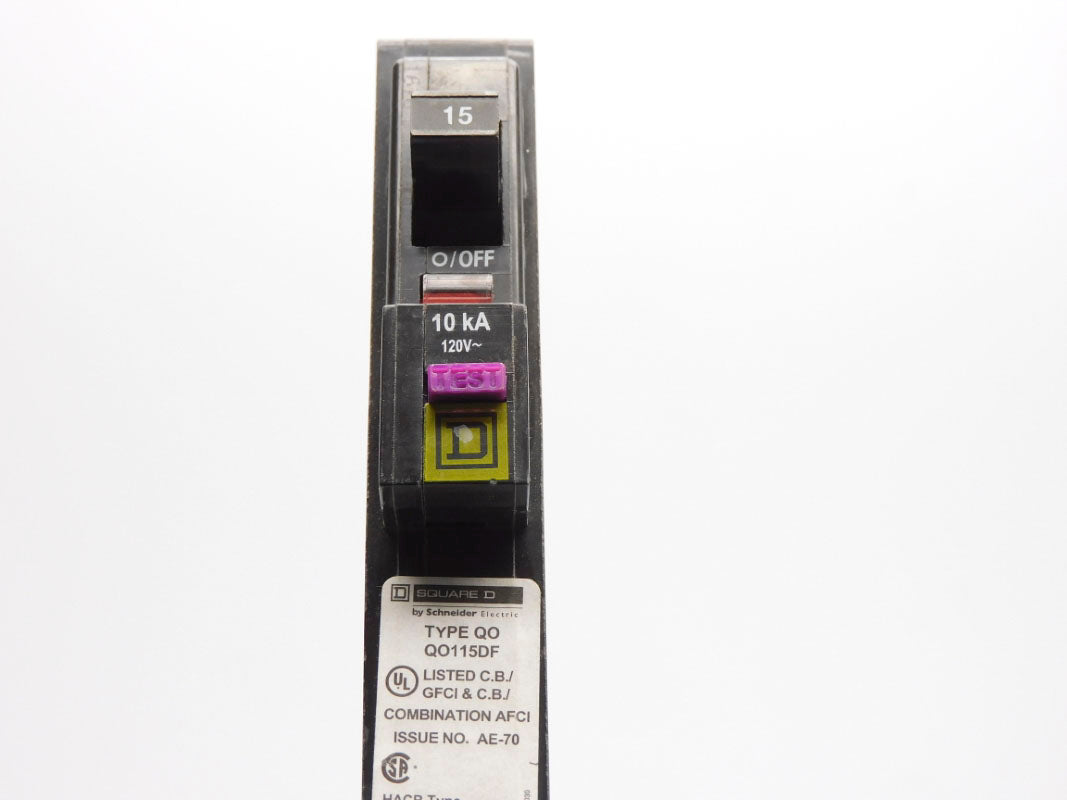 SQUARE D QO115DF 15A 120V UNMP