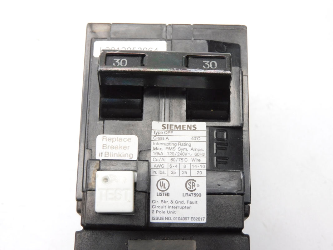 SIEMENS QPF230 30A 120/240V UNMP