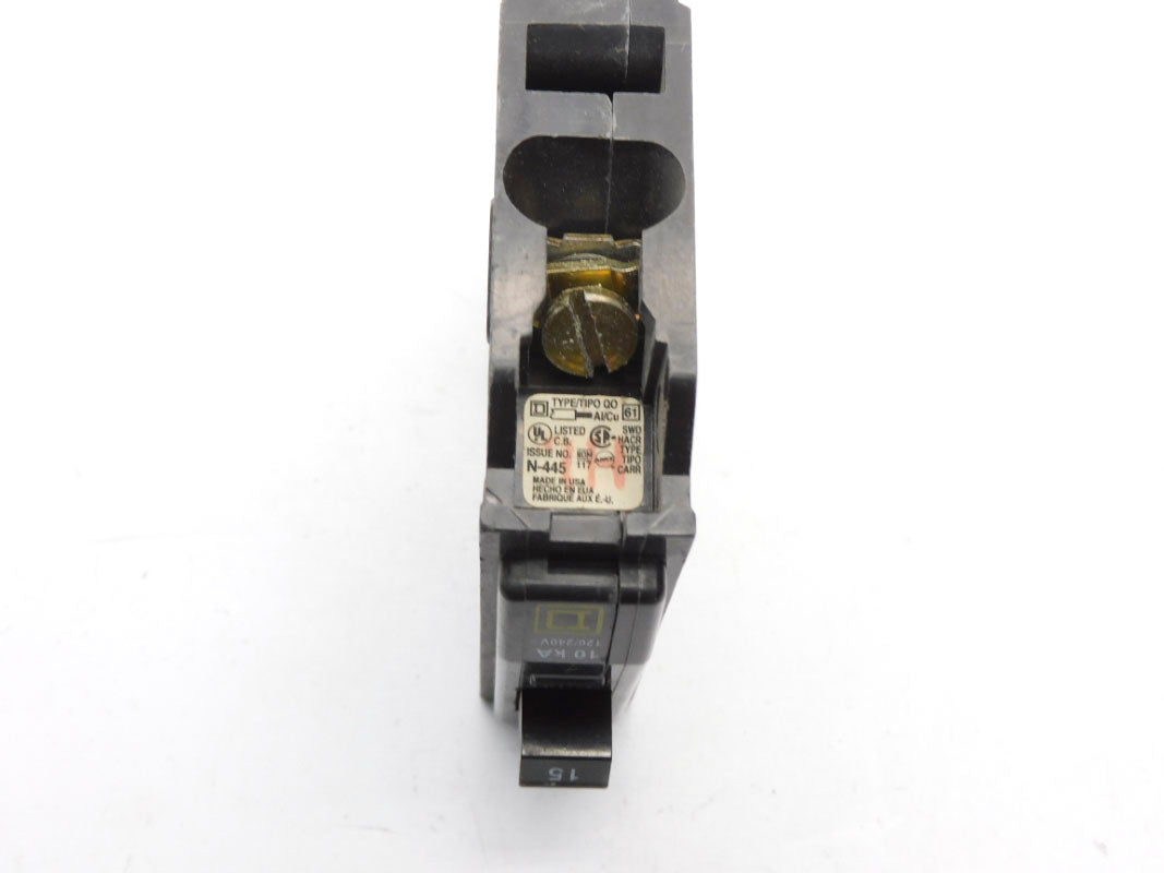 SQUARE D QO115 15A 240V UNMP