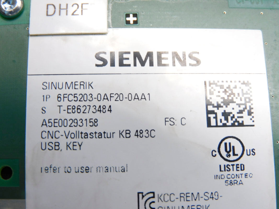 SIEMENS 6FC5203-0AF20-0AA1 UNMP