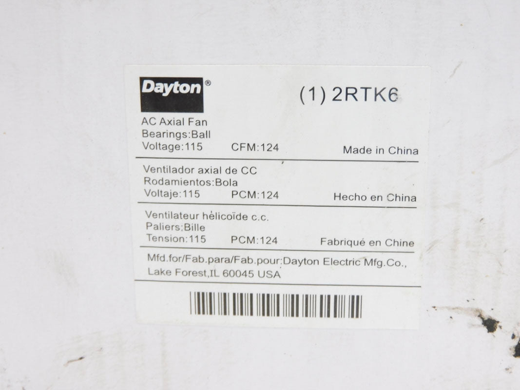 DAYTON 2RTK6 115V 0.25/0.28A NSMP
