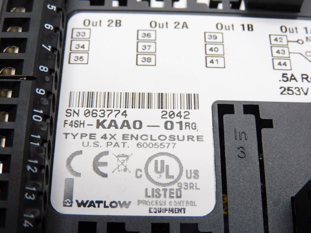 WATLOW F4SH-KAA0-01RG 253V .5A NSMP