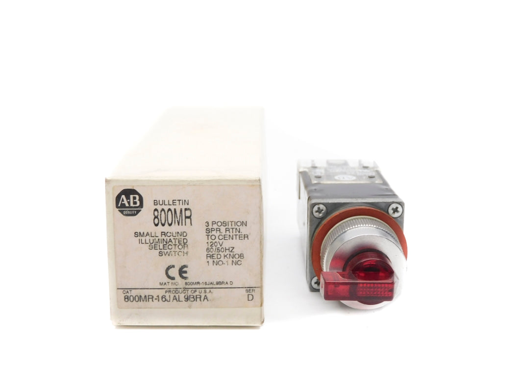 ALLEN BRADLEY 800MR-16JAL9BRA SER. D 120V (WH) NSMP