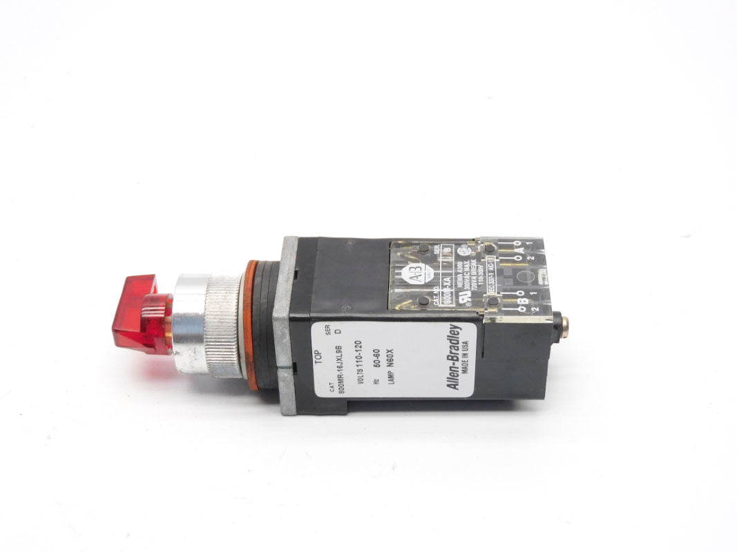 ALLEN BRADLEY 800MR-16JAL9BRA SER. D 120V (WH) NSMP