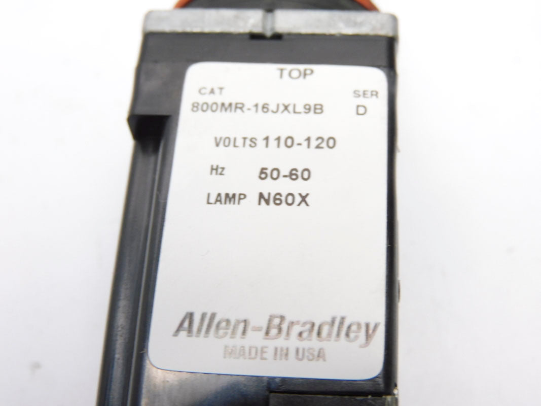 ALLEN BRADLEY 800MR-16JAL9BRA SER. D 120V (WH) NSMP