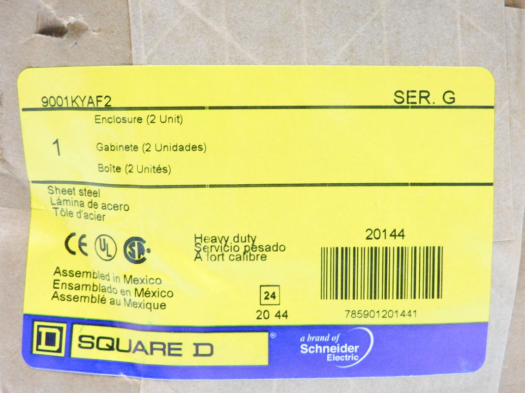 SQUARE D 9001KYAF2 SER. G NSFS
