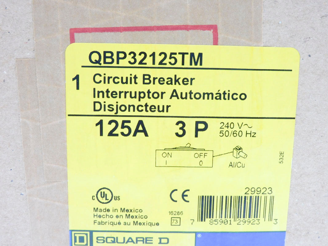 SQUARE D QBP32125TM 240V 125A NSFS
