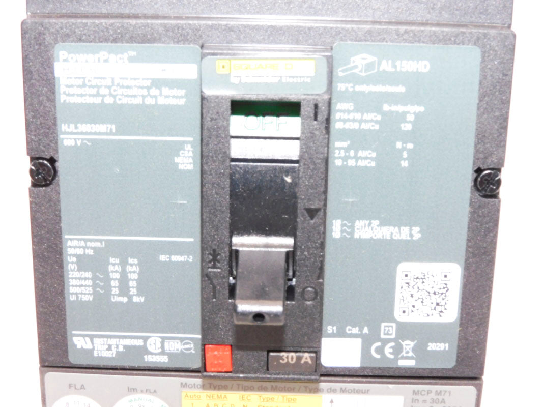 SQUARE D HJL36030M71 SER. 1 600V 30A NSMP